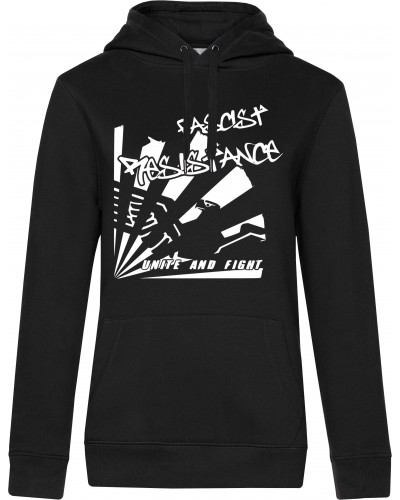 Damen Kapuzen-Pullover (Fascist Resistance)