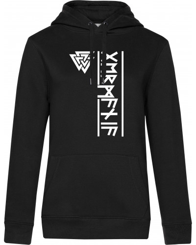Damen Kapuzen-Pullover (Germania Runen)