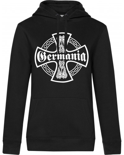 Damen Kapuzen-Pullover (Germania, Kreuz)