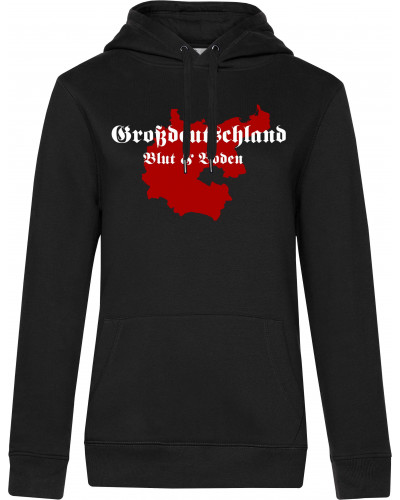 Damen Kapuzen-Pullover (Großdeutschland Blut&Boden)