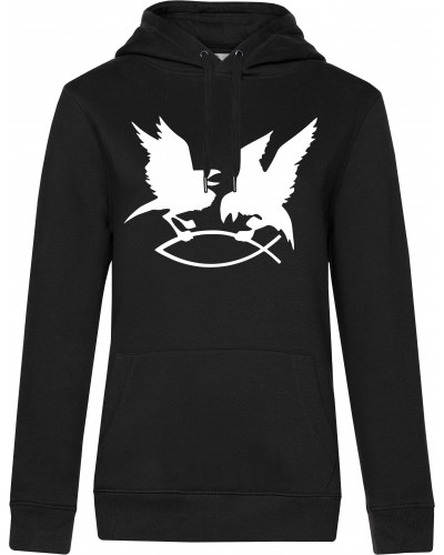 Damen Kapuzen-Pullover (Hugin Munin)
