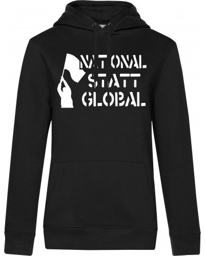 Damen Kapuzen-Pullover (National statt global)
