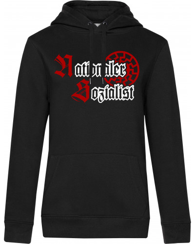 Damen Kapuzen-Pullover (Nationaler Sozialist)