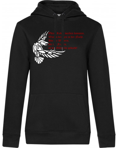 Damen Kapuzen-Pullover (Odins Raben werden kommen)