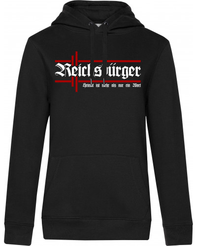Damen Kapuzen-Pullover (Reichsbürger, Heimat)