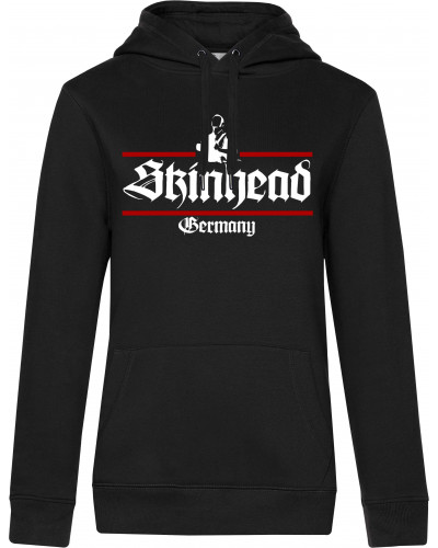 Damen Kapuzen-Pullover (Skinhead Germany)