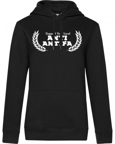 Damen Kapuzen-Pullover (Anti-Antifa)