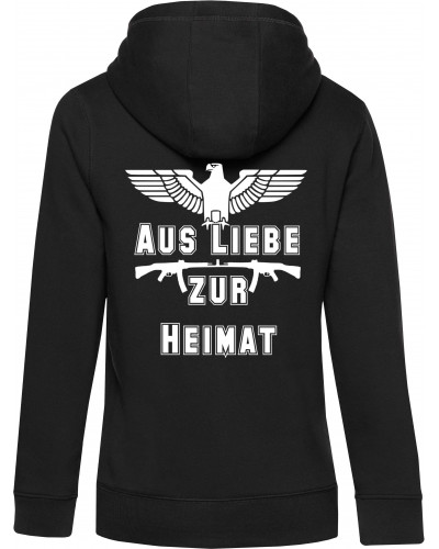 Damen Kapuzen-Pullover (Aus liebe zur Heimat)