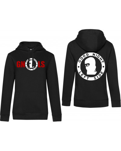 Damen Kapuzen-Pullover (Good night left side)