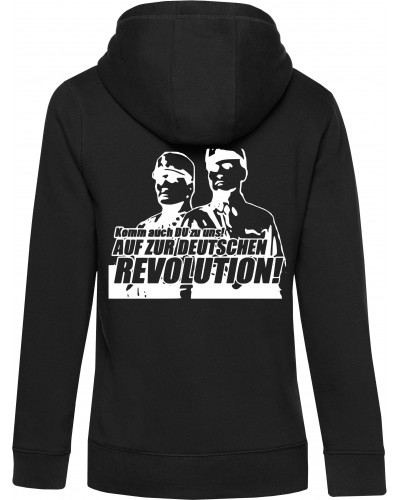 Damen Kapuzen-Pullover (Komm zur Revolution)