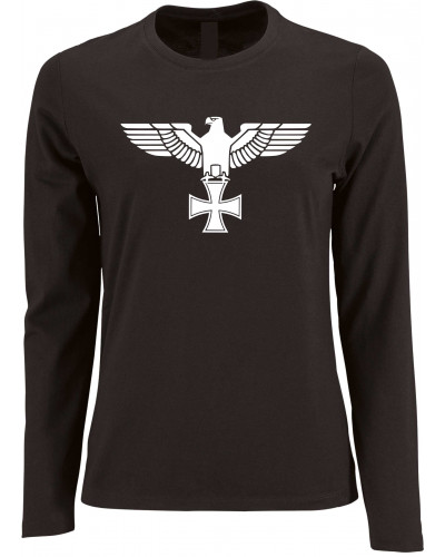 Damen Langarm Shirt (Adler, Kreuz)