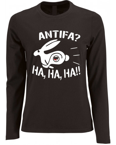 Damen Langarm Shirt (Antifa, ha ha ha)