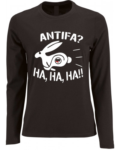 Damen Langarm Shirt (Antifa, ha ha ha)