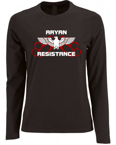 Damen Langarm Shirt (Aryan Resistance)