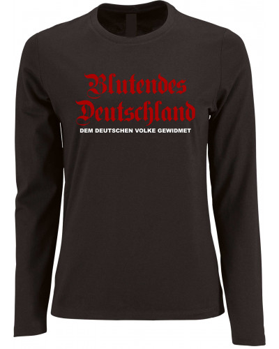 Damen Langarm Shirt (Blutendes Deutschland)