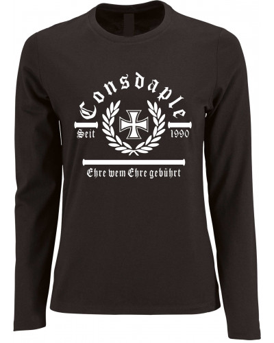 Damen Langarm Shirt (Consdaple, Ehre wem Ehre gebührt)