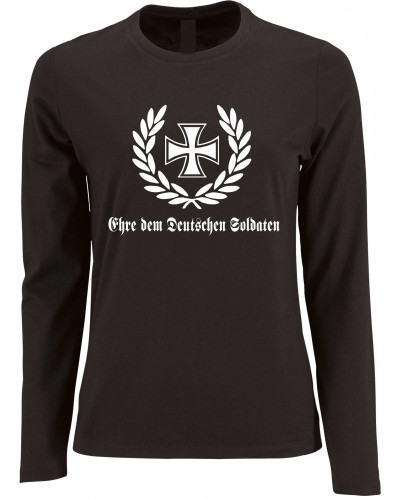 Damen Langarm Shirt (Ehre dem Deutschen Soldaten)