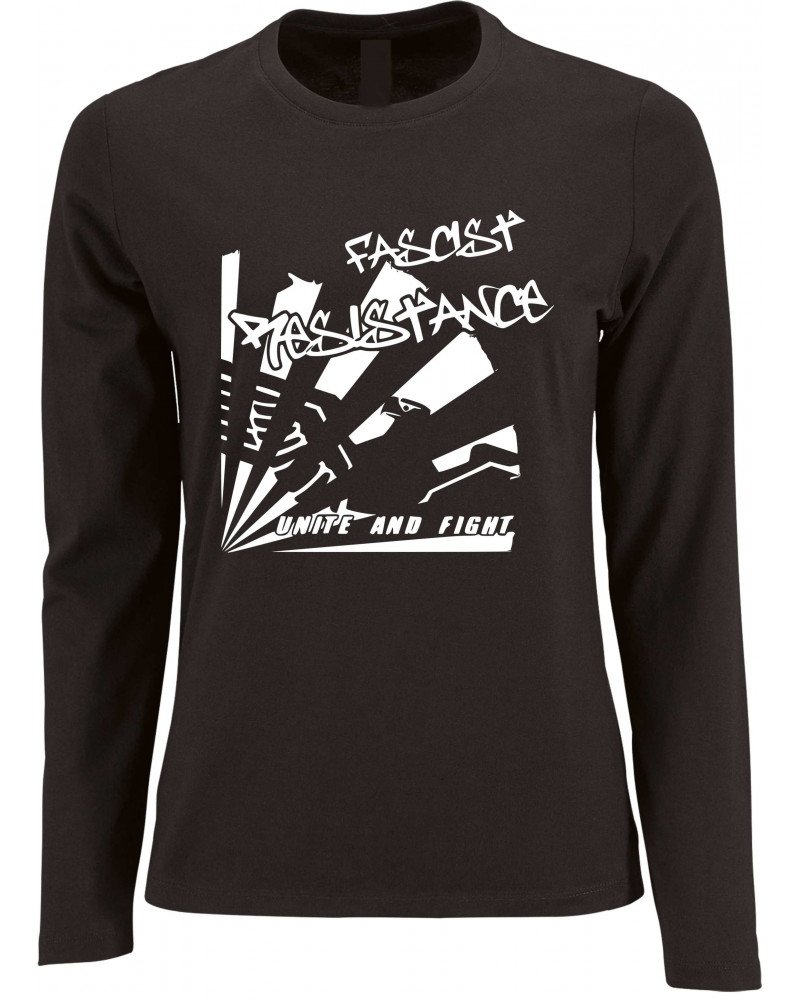 Damen Langarm Shirt (Fascist Resistance)