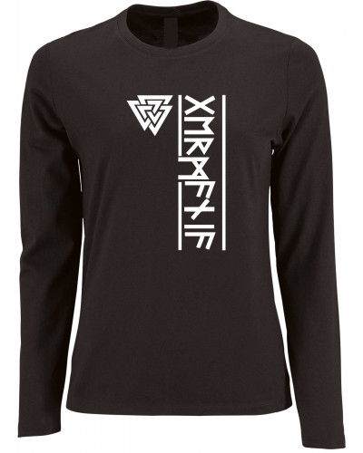 Damen Langarm Shirt (Germania Runen)