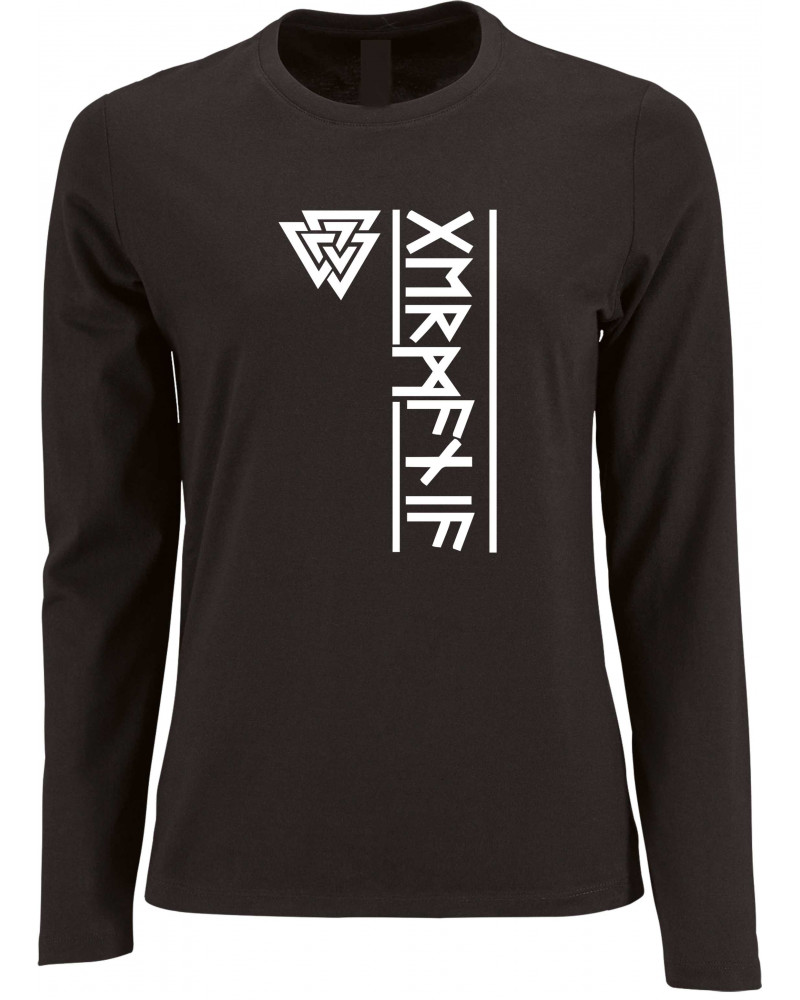 Damen Langarm Shirt (Germania Runen)