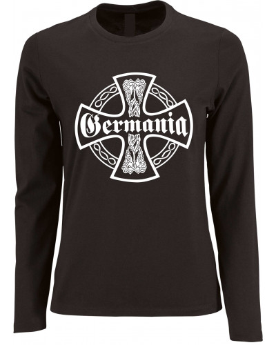 Damen Langarm Shirt (Germania, Kreuz)