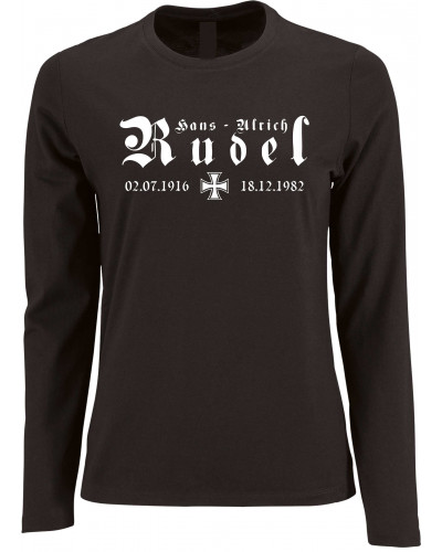 Damen Langarm Shirt (Hans - Ulrich Rudel, Kreuz)