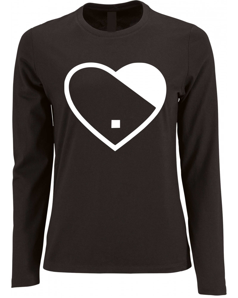 Damen Langarm Shirt (Herz)