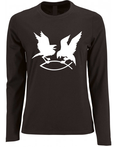 Damen Langarm Shirt (Hugin Munin)