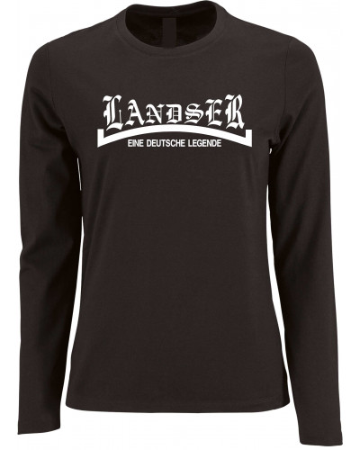 Damen Langarm Shirt (Landser, weiß)