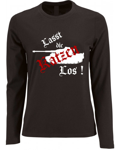 Damen Langarm Shirt (Lasst die Katzen los)
