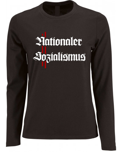 Damen Langarm Shirt (Nationaler Sozialismus)