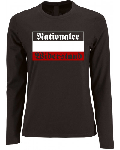 Damen Langarm Shirt (Nationaler Widerstand)