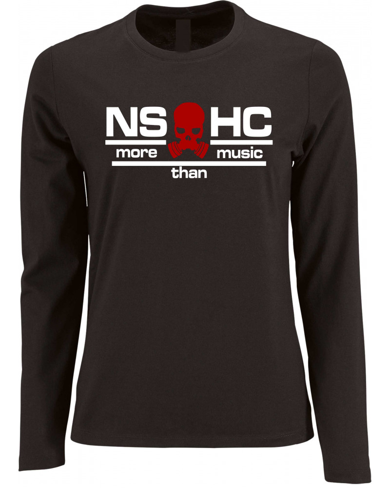 Damen Langarm Shirt (NS HC, more than music)