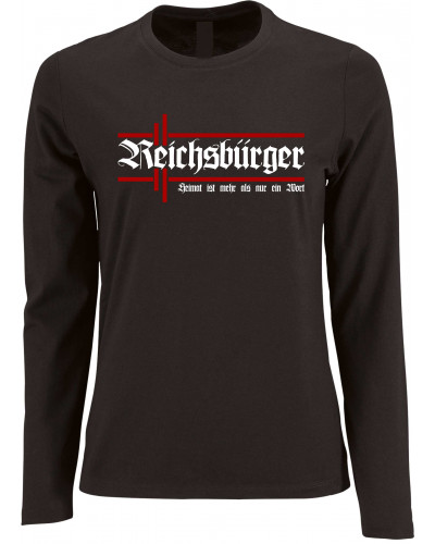 Damen Langarm Shirt (Reichsbürger, Heimat)