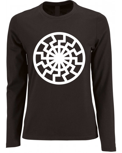 Damen Langarm Shirt (Schwarze Sonne)