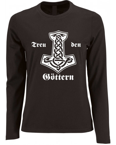Damen Langarm Shirt (Treu den Göttern)