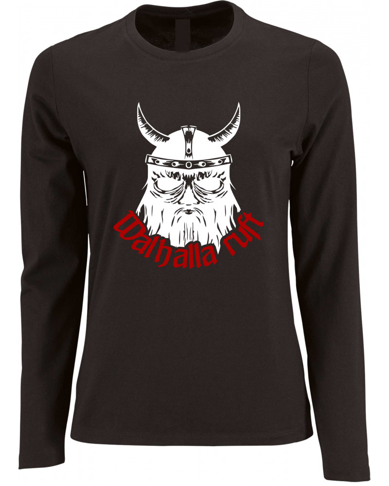 Damen Langarm Shirt (Walhalla ruft)