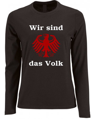 Damen Langarm Shirt (Wir sind das Volk)