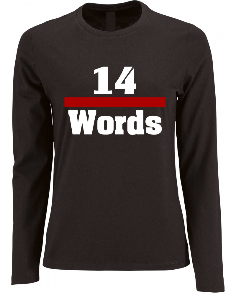 Damen Langarm Shirt (14 Words)