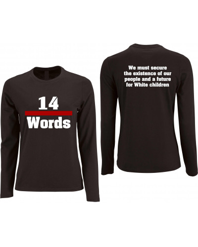 Damen Langarm Shirt (14 Words)