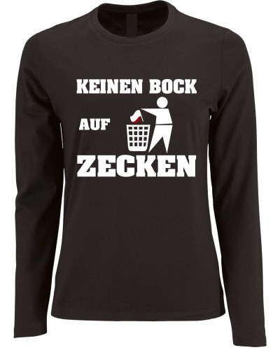 Damen Langarm Shirt (Keinen Bock auf Zecken)