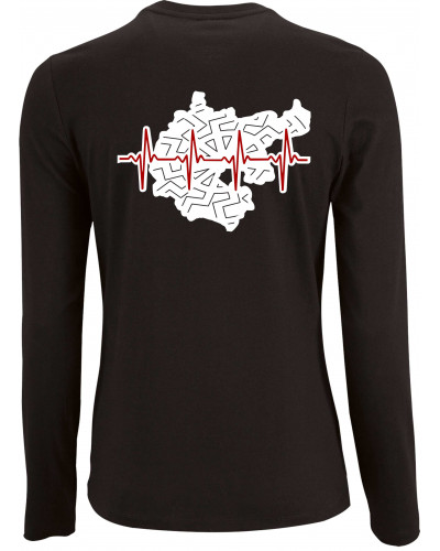 Damen Langarm Shirt (Mein Herz schlägt für Deutschland)