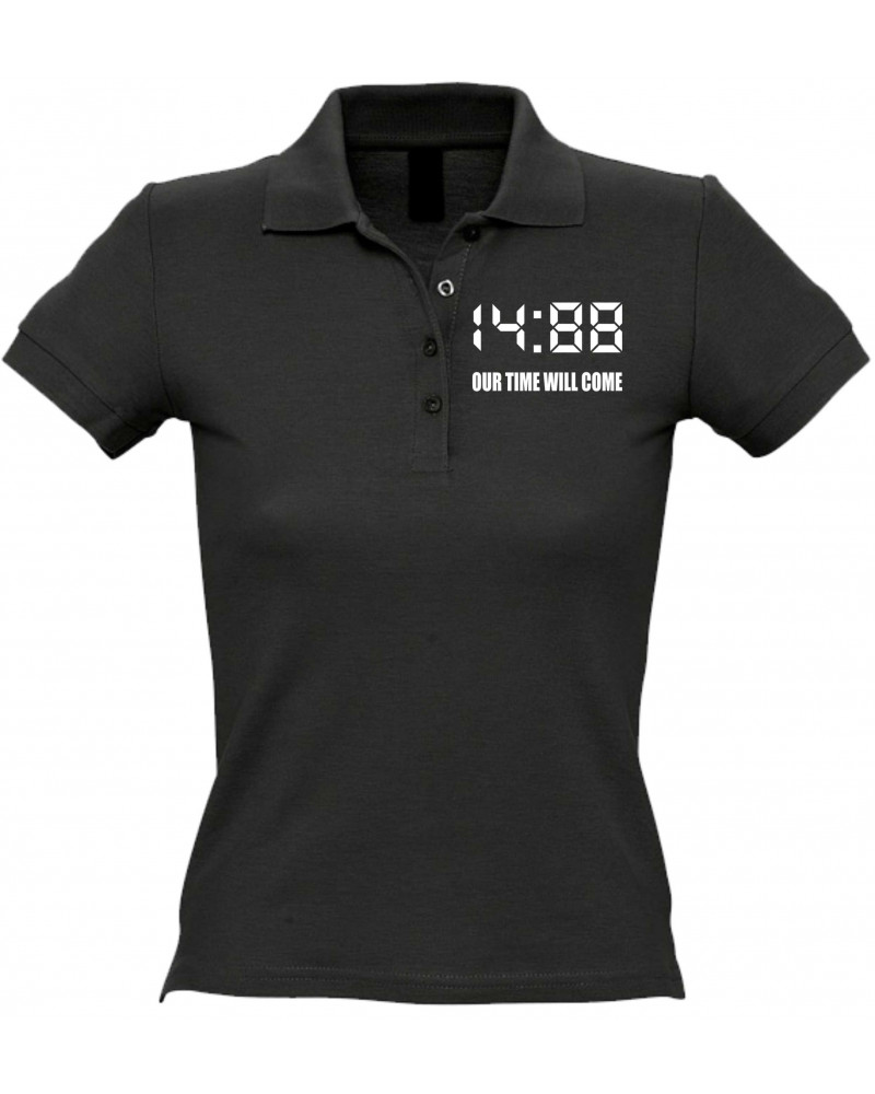 Besticktes Damen Poloshirt (1488 Our time will come)