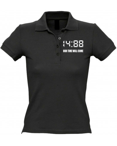 Besticktes Damen Poloshirt (1488 Our time will come)