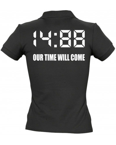 Besticktes Damen Poloshirt (1488 Our time will come)