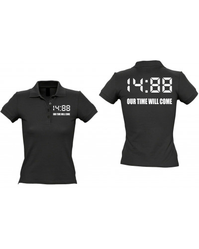 Besticktes Damen Poloshirt (1488 Our time will come)