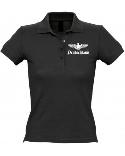 Besticktes Damen Poloshirt (Adler, Deutschland)