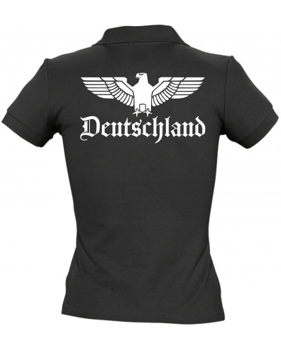 Besticktes Damen Poloshirt (Adler, Deutschland)