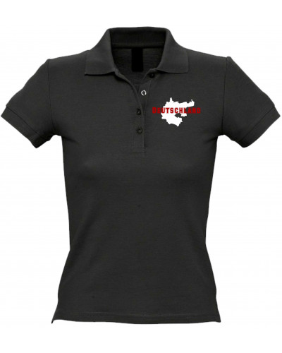 Besticktes Damen Poloshirt (Aus liebe zur Heimat)