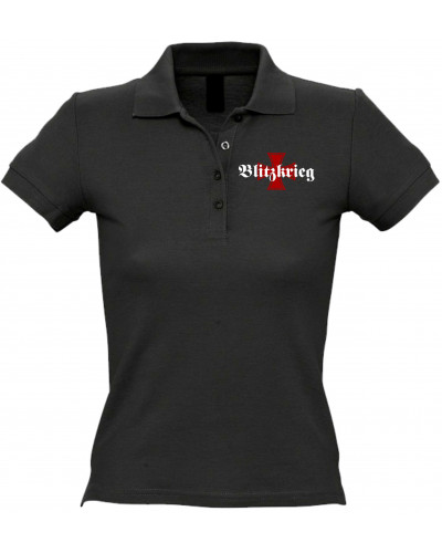Besticktes Damen Poloshirt (Blitzkrieg)